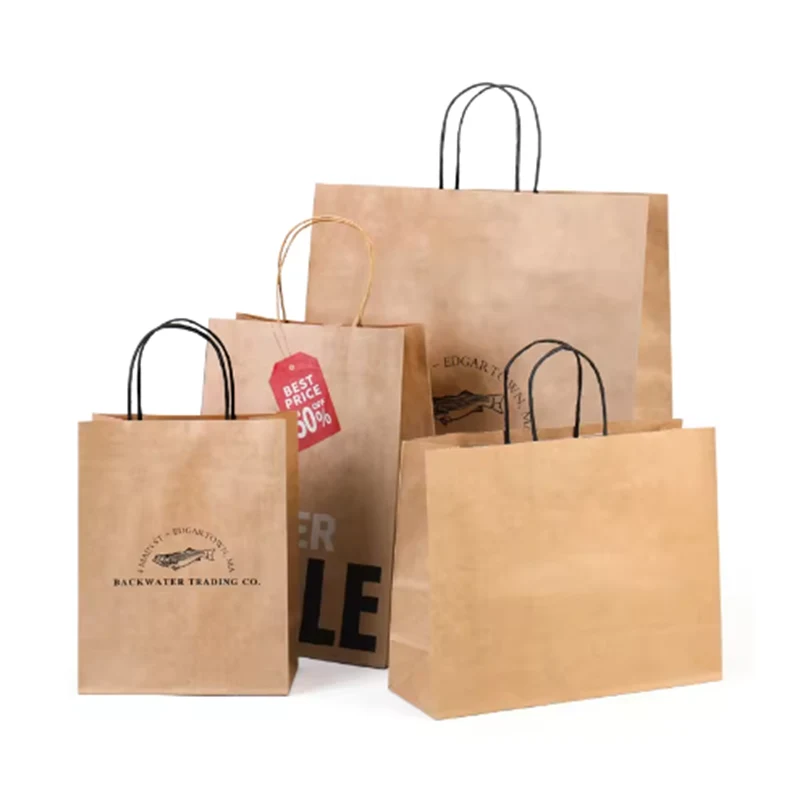 Kraft Kağıt Fast Food Paket Servis Çantası